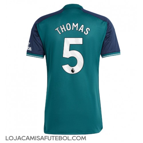 Camisa de Futebol Arsenal Thomas Partey #5 Equipamento Alternativo 2023-24 Manga Curta